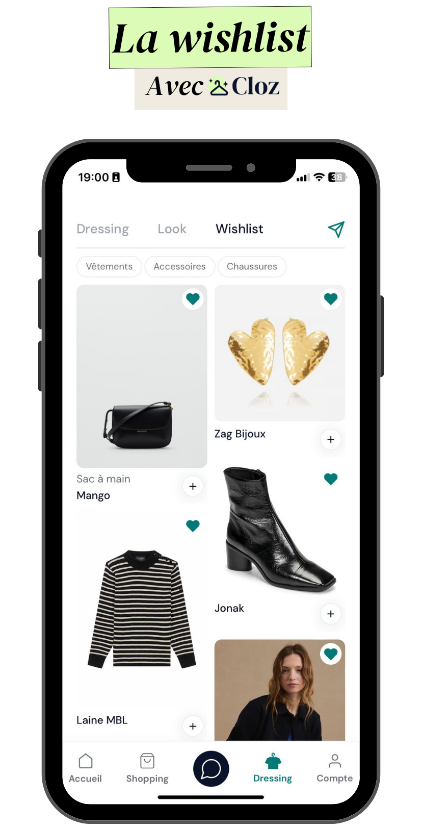 application wishlist cadeau fête des mères