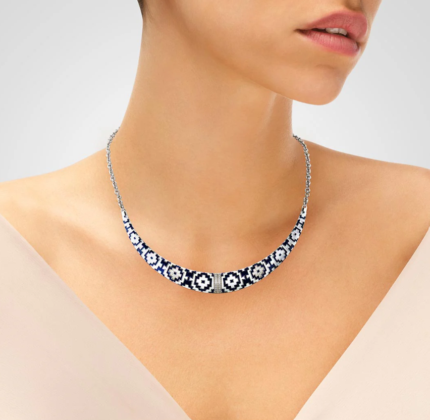 collier argent aztec cadeau fête des mères
