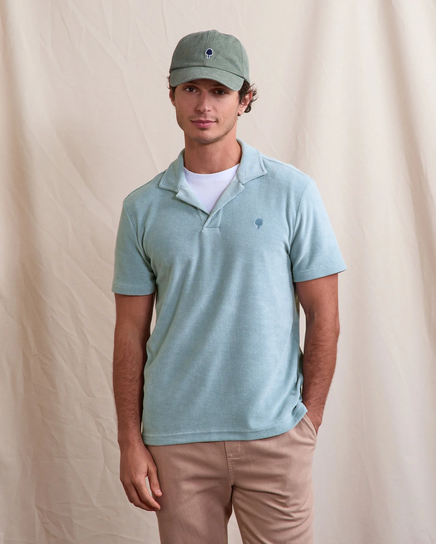 Blue short-sleeve polo shirt – Father's Day gift 2026