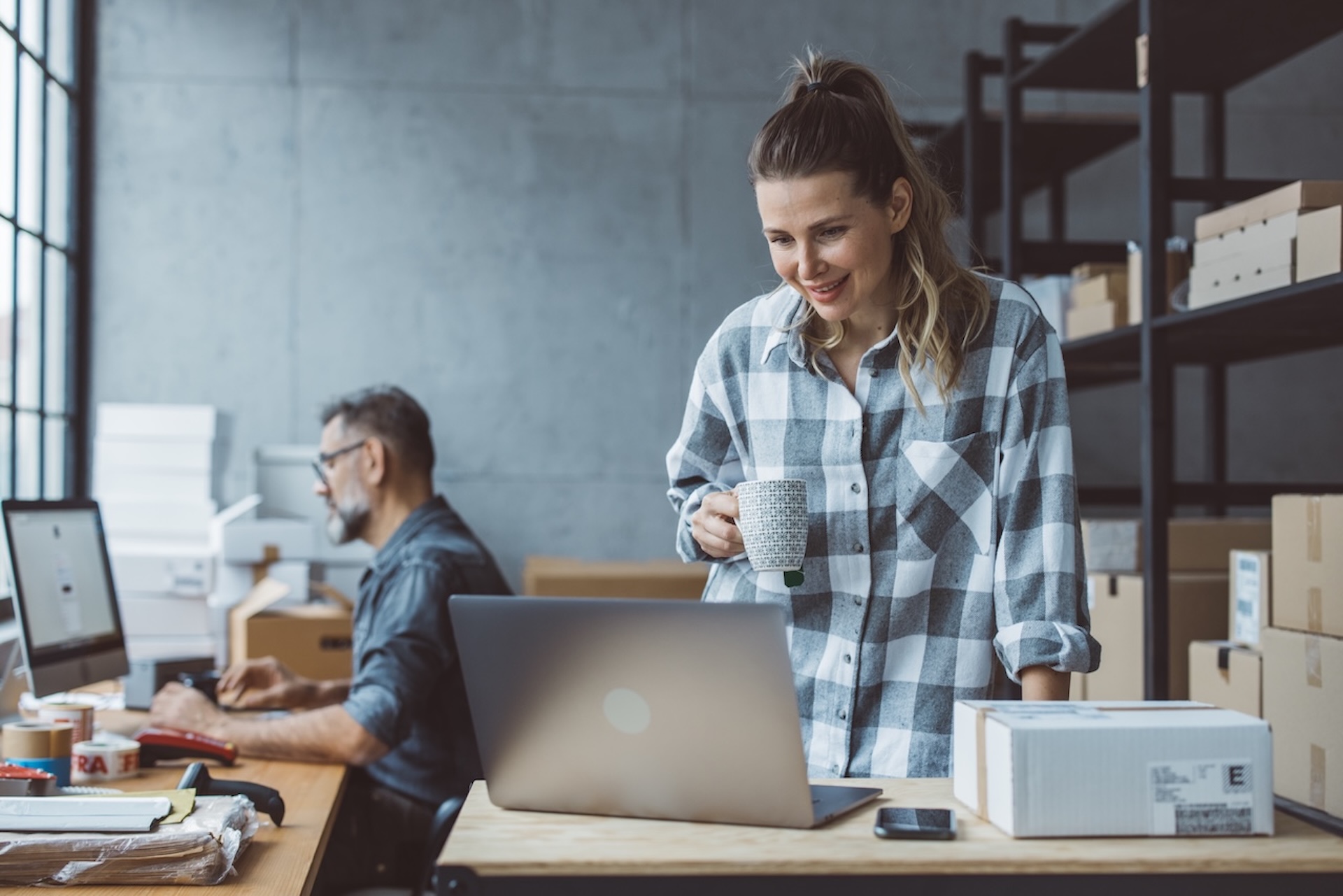 image of diverse business team working (for an erp company)
