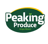 Peaking Produce Grupo México logo with green and yellow oval background and a leaf on the letter 'i'.
