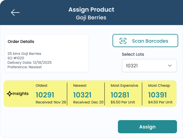 Table listing shipments with columns for Shipping Date, SO Number, Company, Product, and Available quantity, showing various products and quantities for Sept 10, 2025.