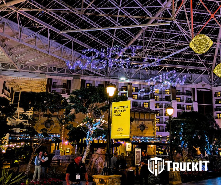Dirt World in lights at the 2025 expo
