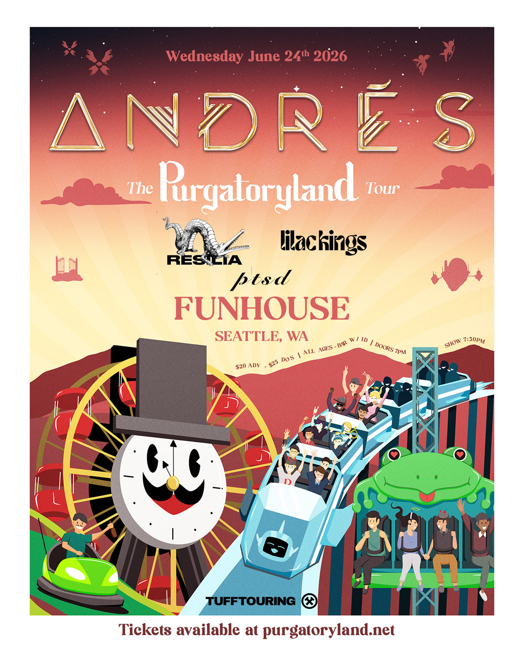 Andres - The Purgatoryland Tour | El Corazon Funhouse