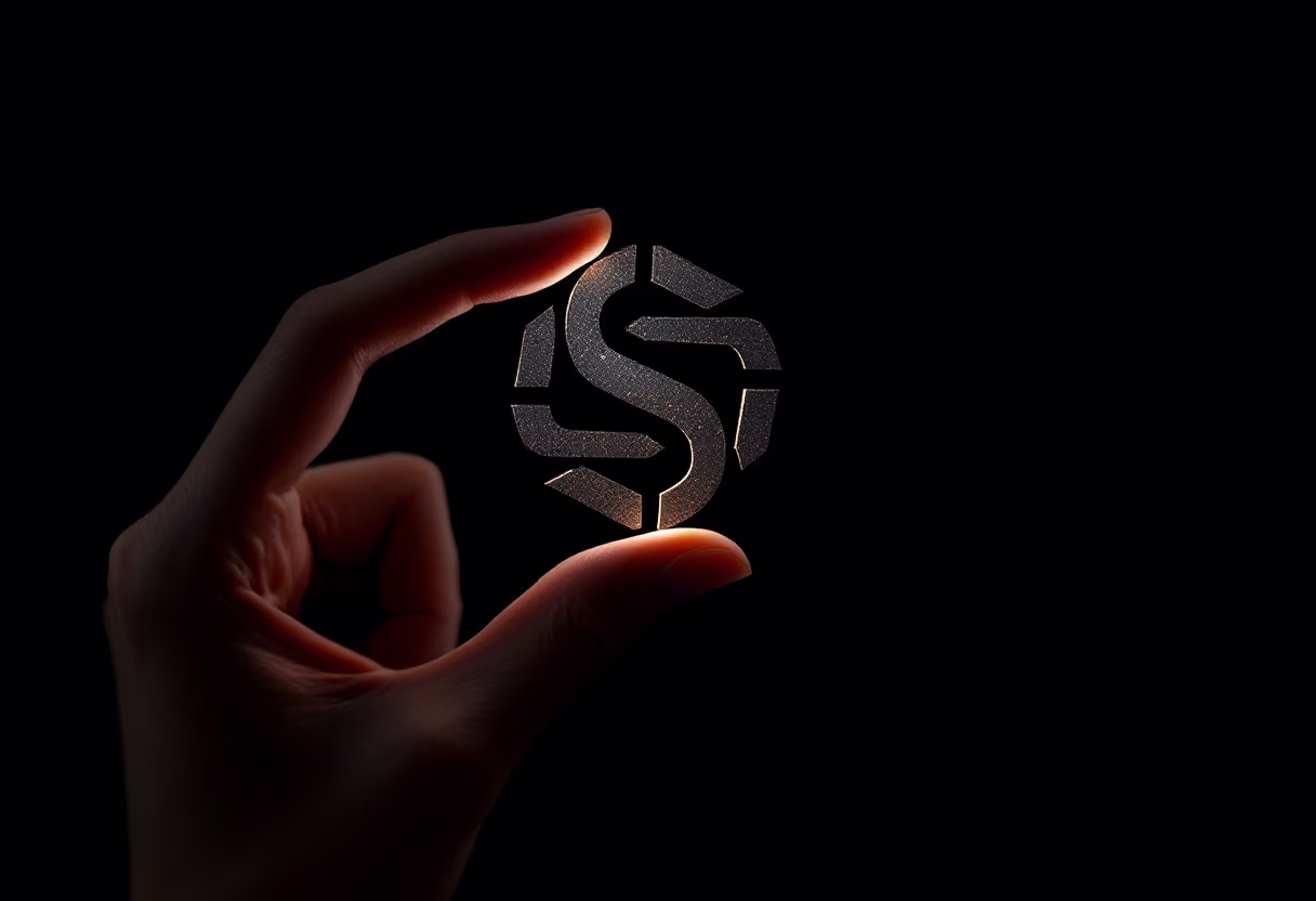 image of a logo design process