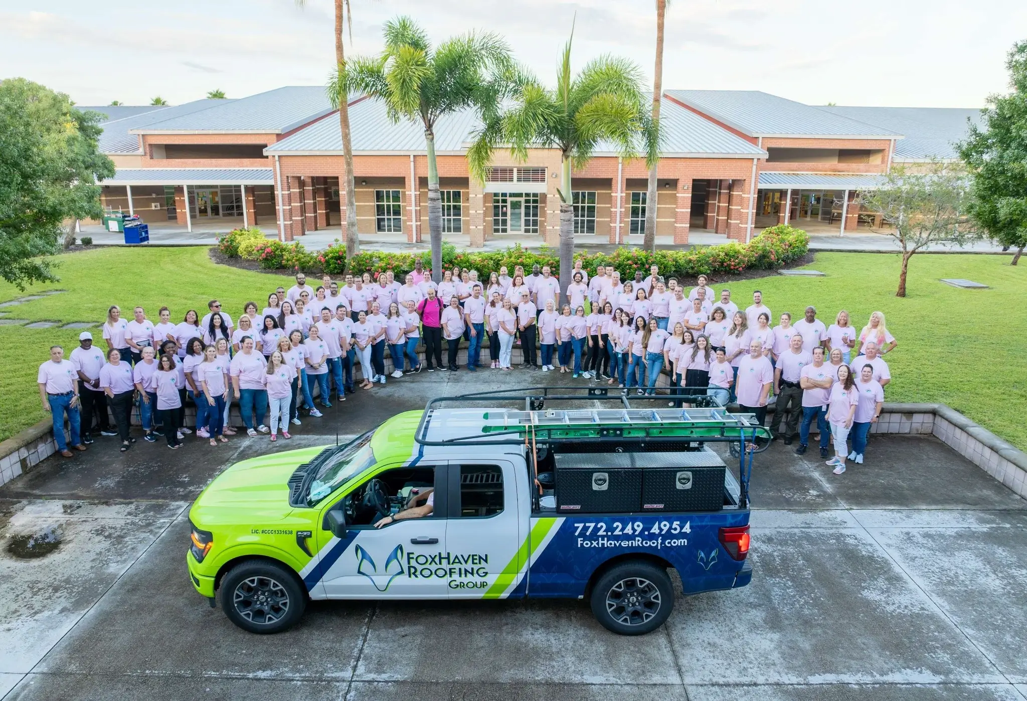 image of a roofing process