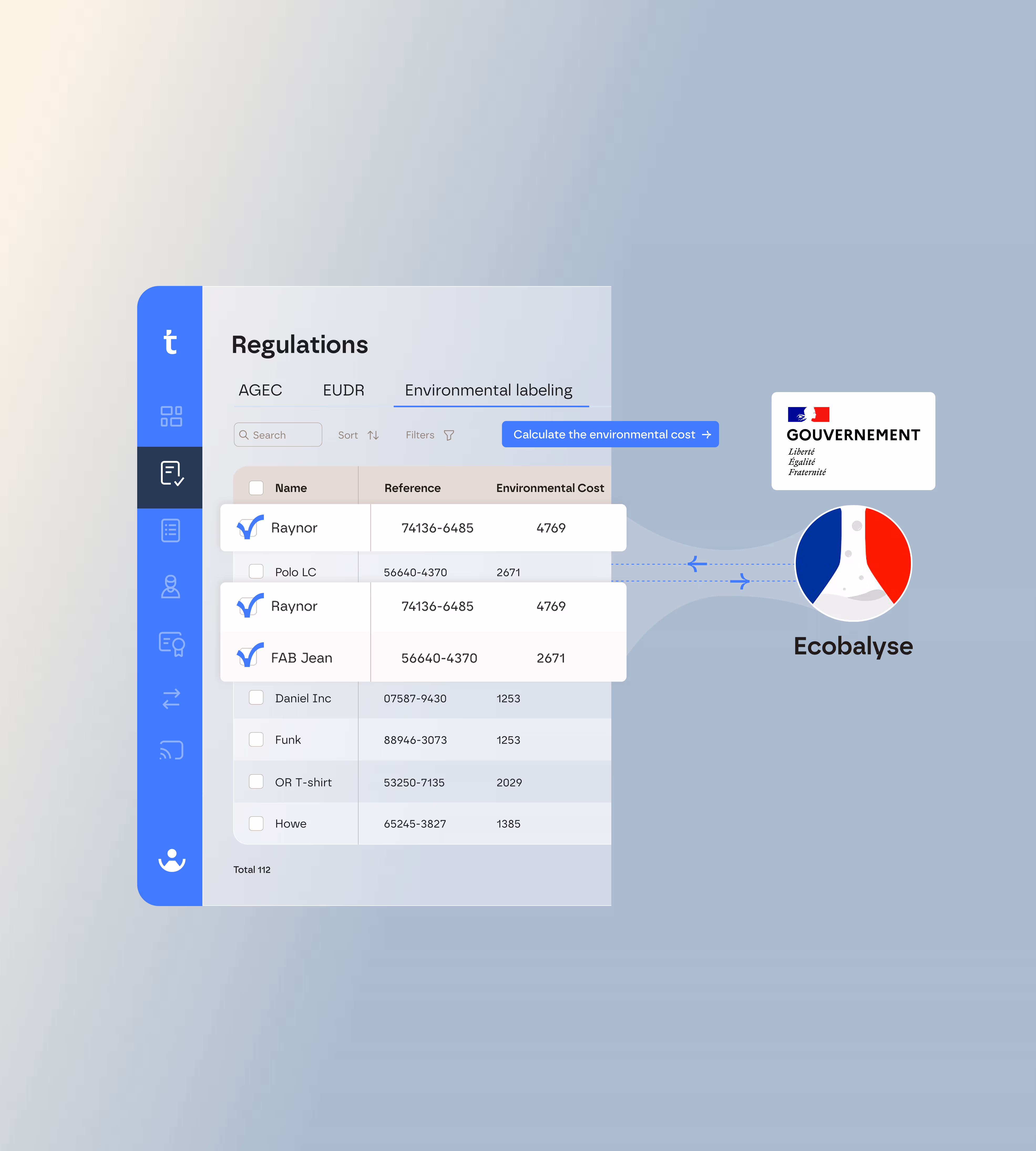 French Eco-score calculation