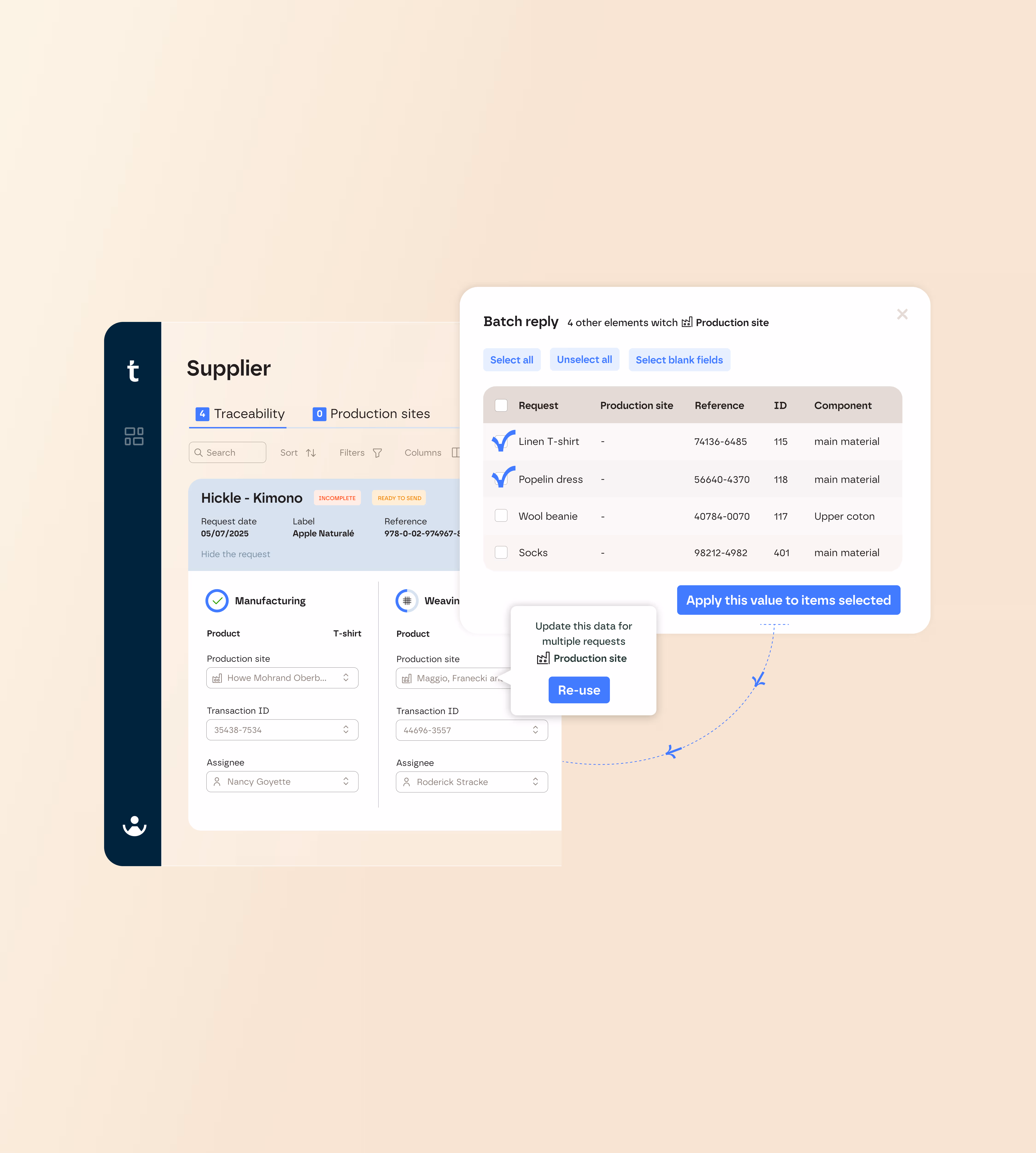 Simplified data entry
