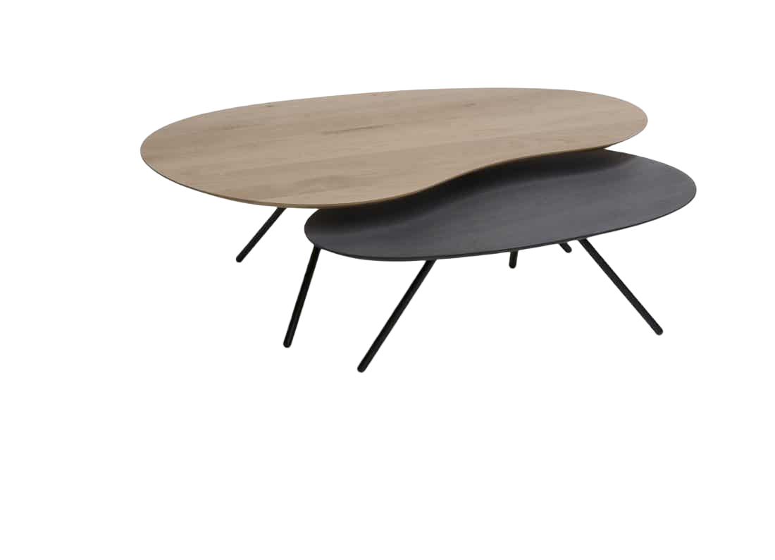 Cloudy salontafels – massief hout