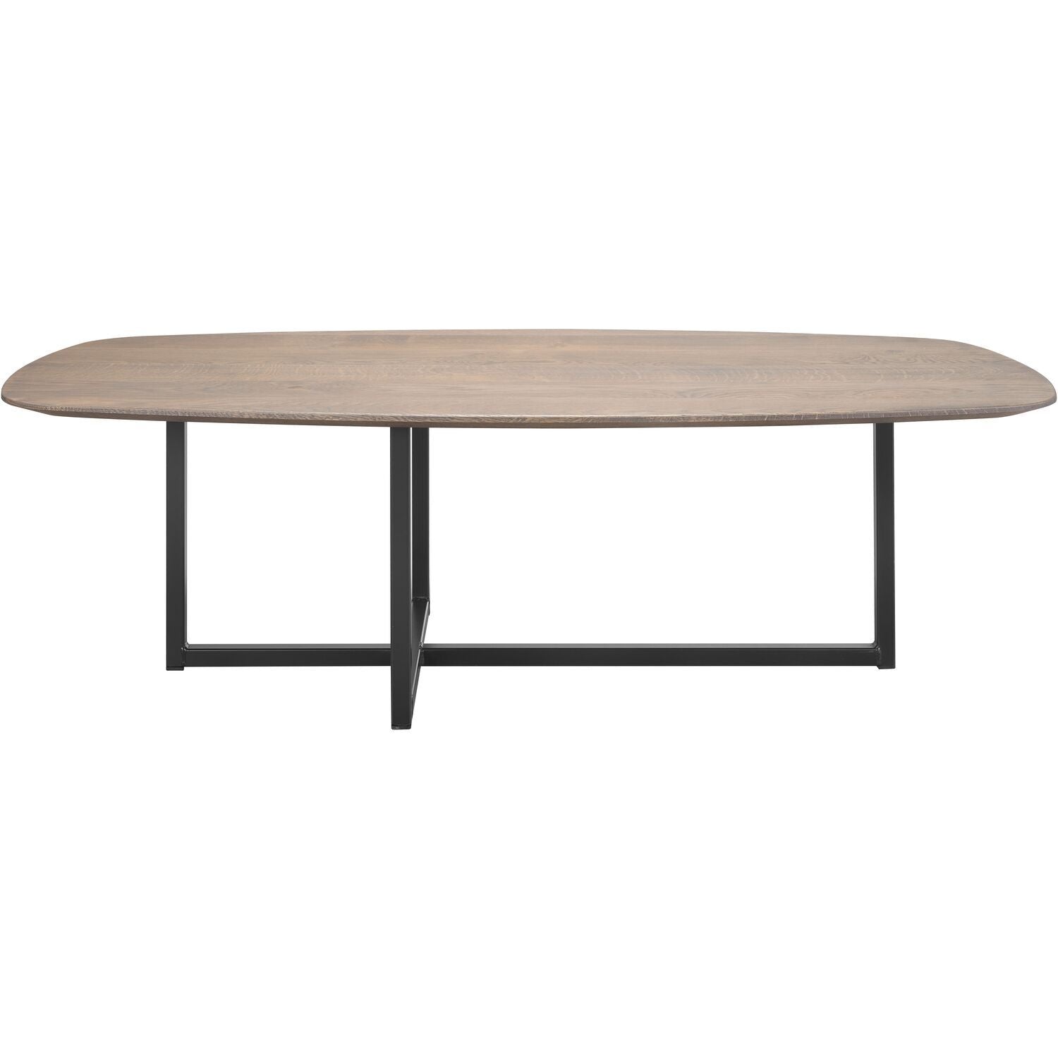 Salontafel Tavolo eikenhout 70x140 cm Deens ovaal grijs