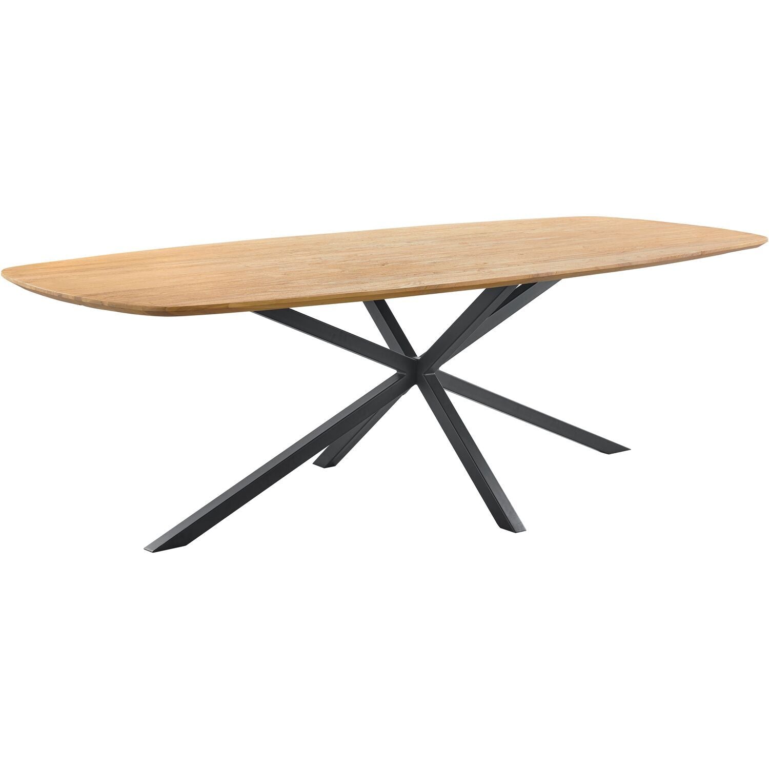 Eettafel Aska teak 180x90 cm Deens ovaal naturel brushed