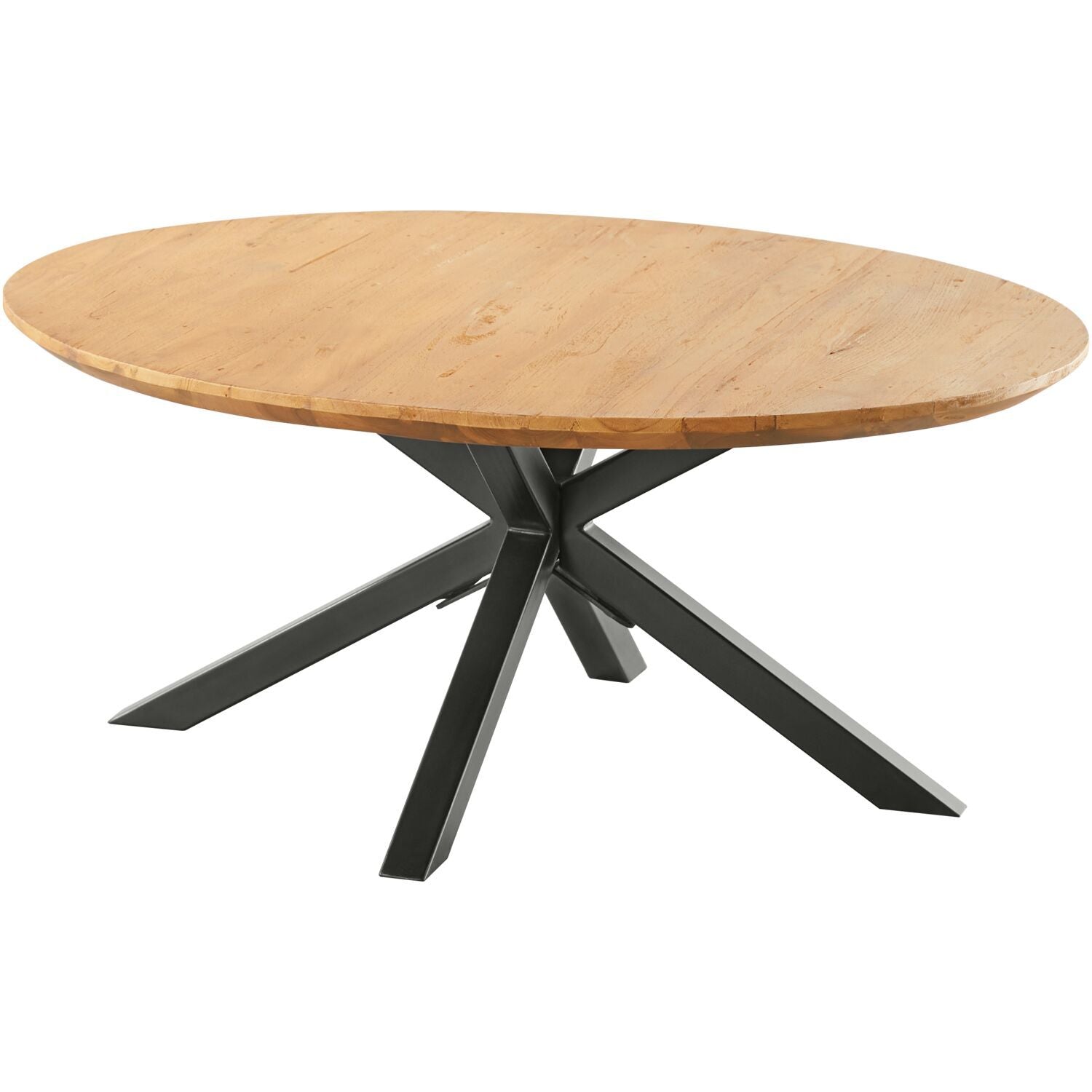 Salontafel Aska teakhout 90 cm rond naturel brushed