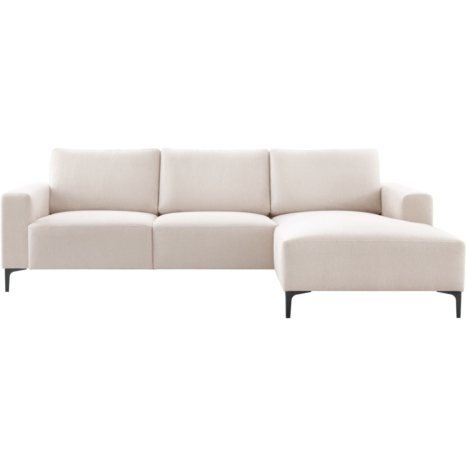 Hoekbank rechts Fabria polyetherschuim beige