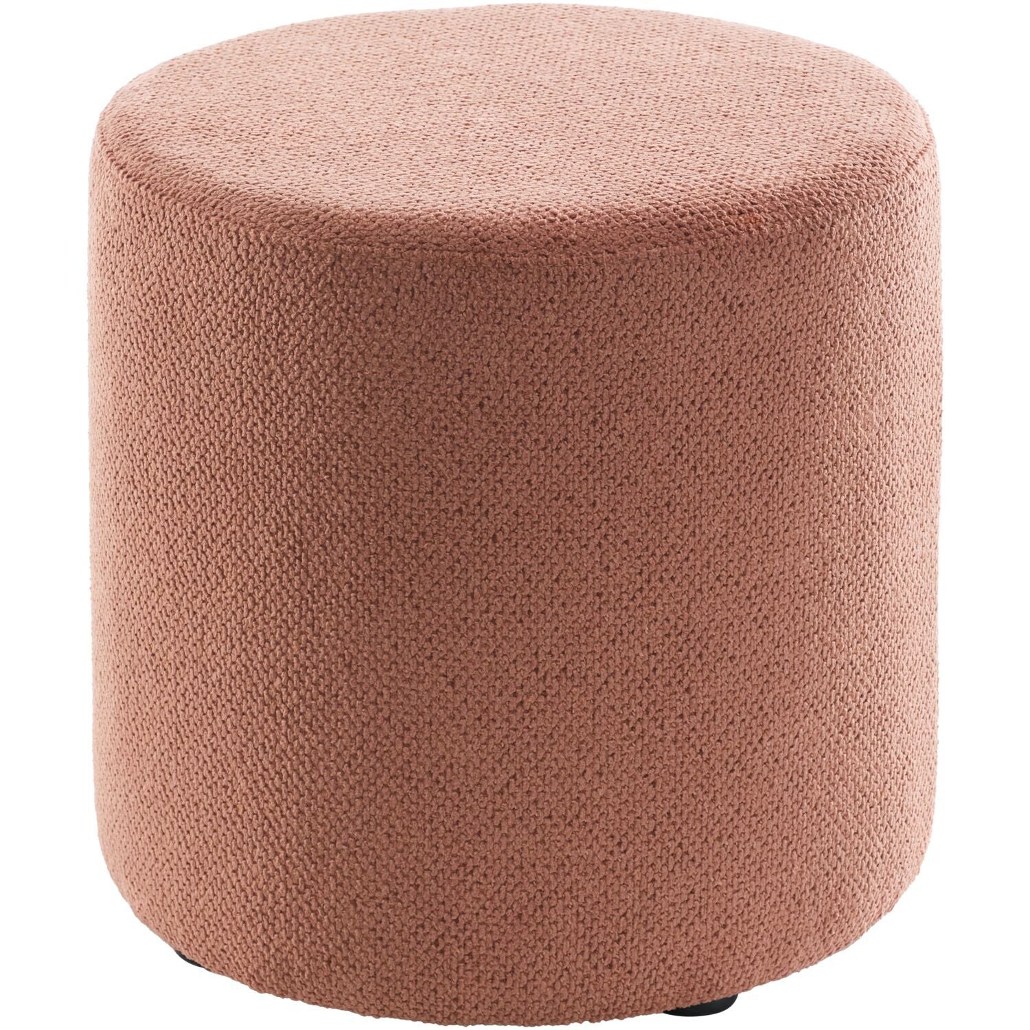 Poef Roby 45 cm bruin rond