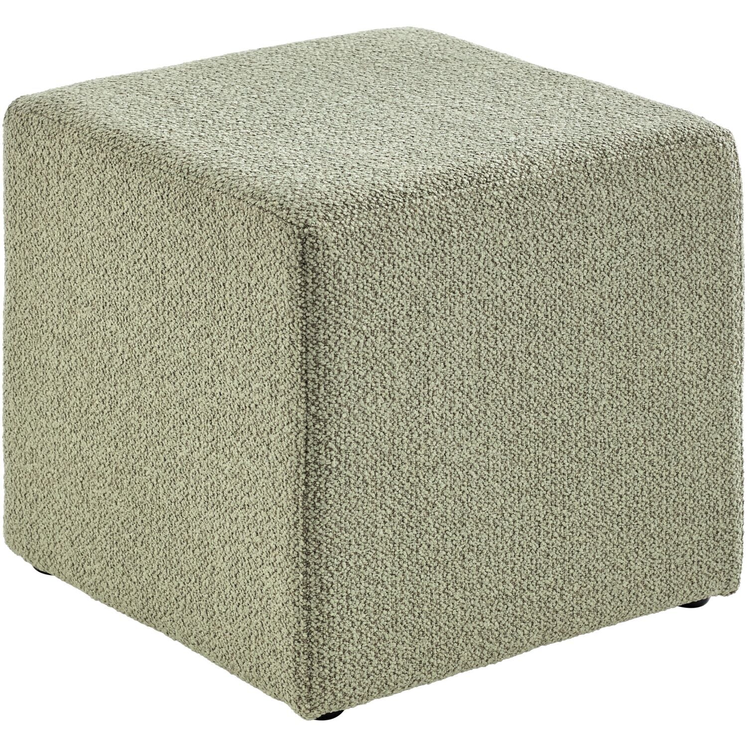 Poef Roby 45x45 cm lichtgroen vierkant