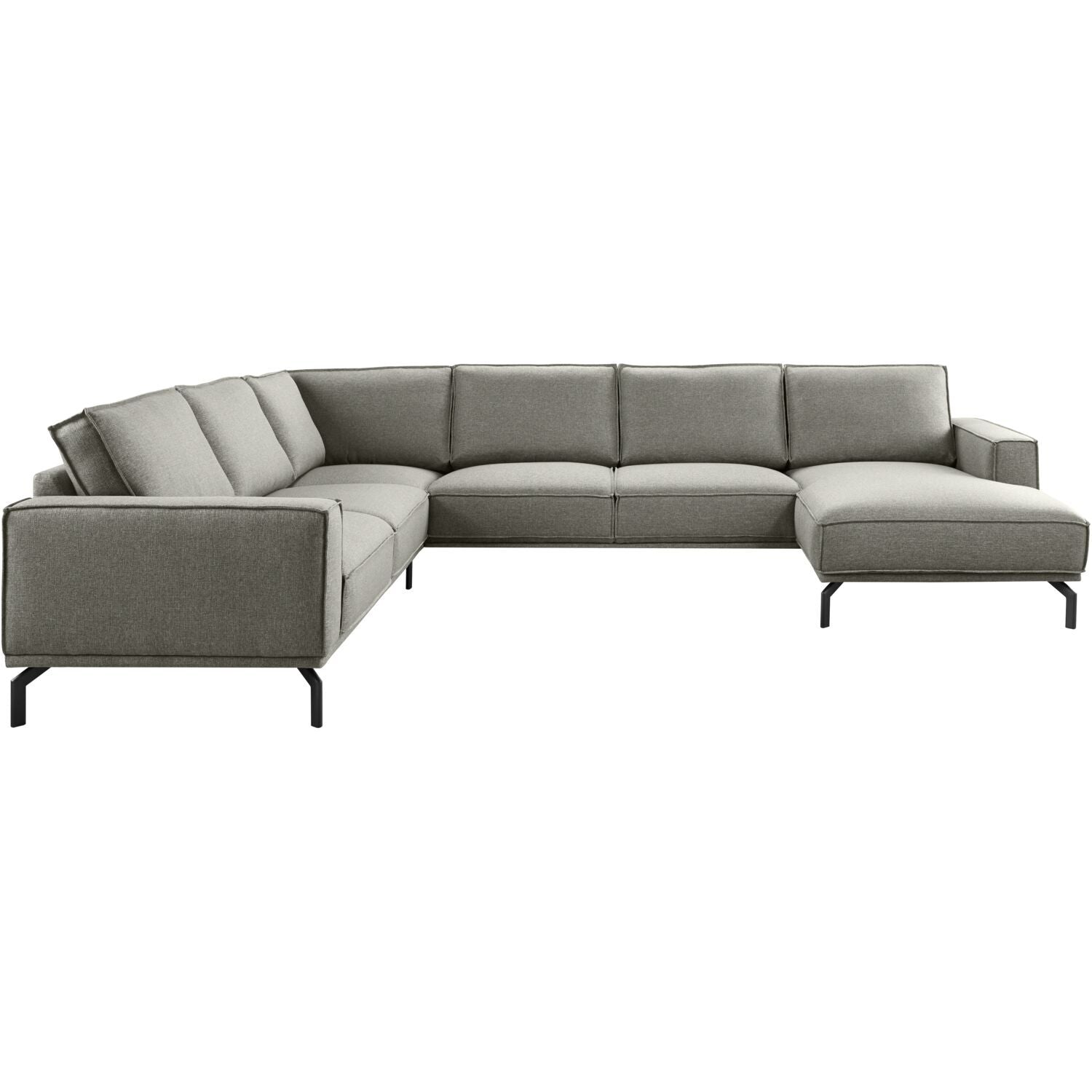 Hoekbank links Alburg grijs premium comfort