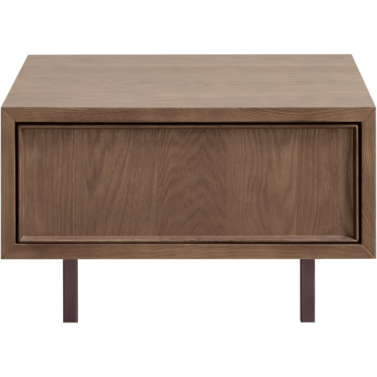 Salontafel Calvo bruin 64x64 cm vierkant