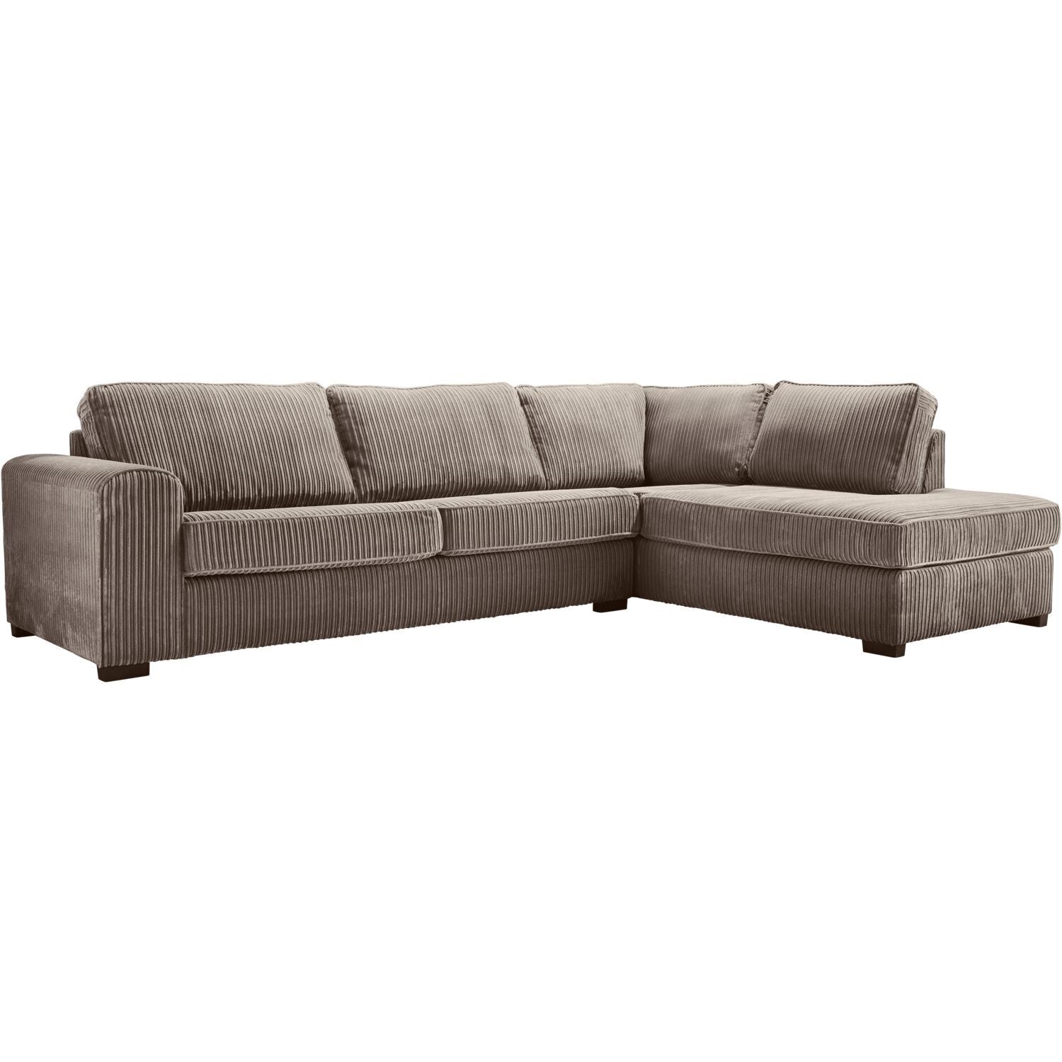 Hoekbank rechts Pomasi grijs basic comfort