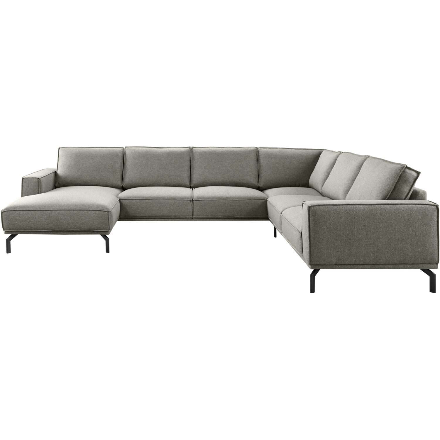 Hoekbank rechts Alburg grijs basic comfort