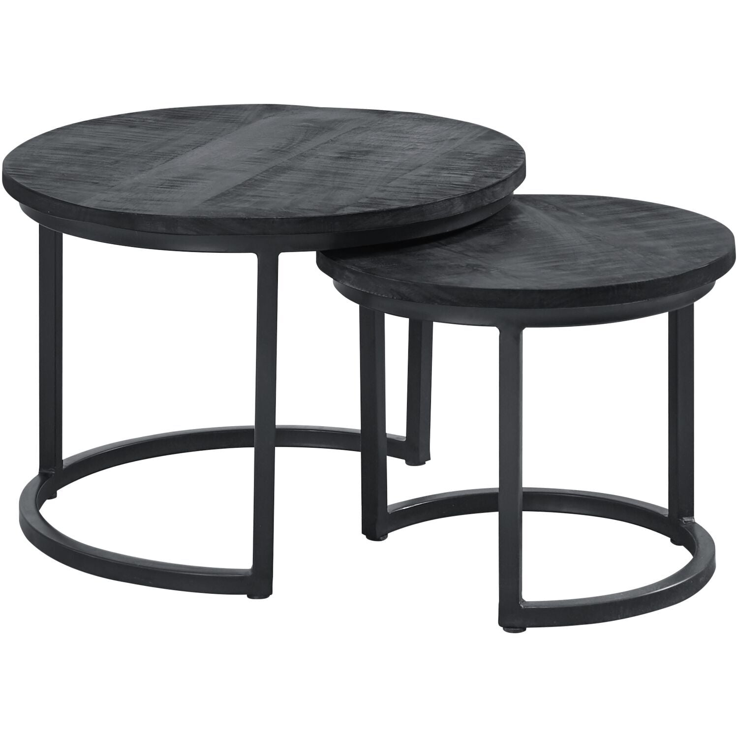 Bijzettafelset Foxford black