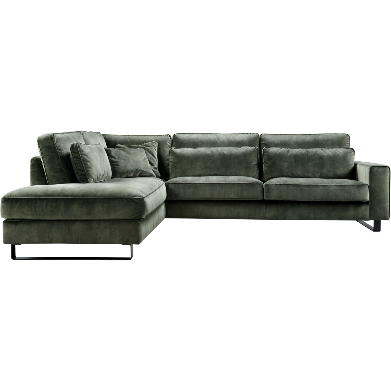 Hoekbank links Coventry groen basic comfort