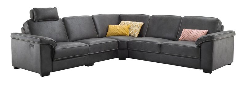 Hoekbank Candelas antraciet relaxfunctie premium comfort