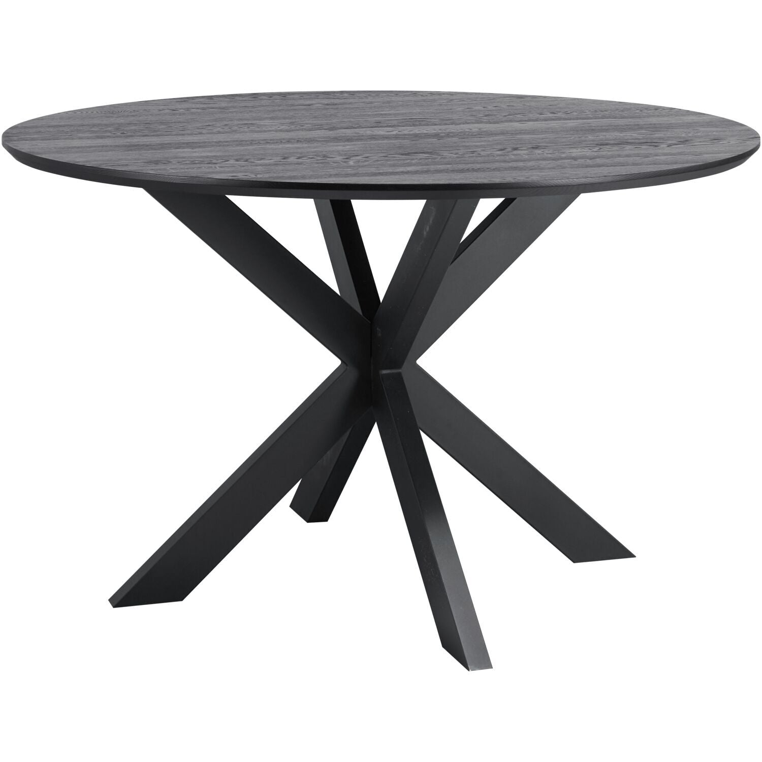 Eettafel Walden zwart eikenhout 130 cm rond