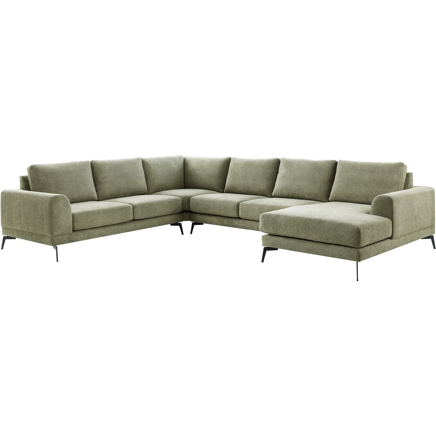 Hoekbank links Flandria groen basic comfort