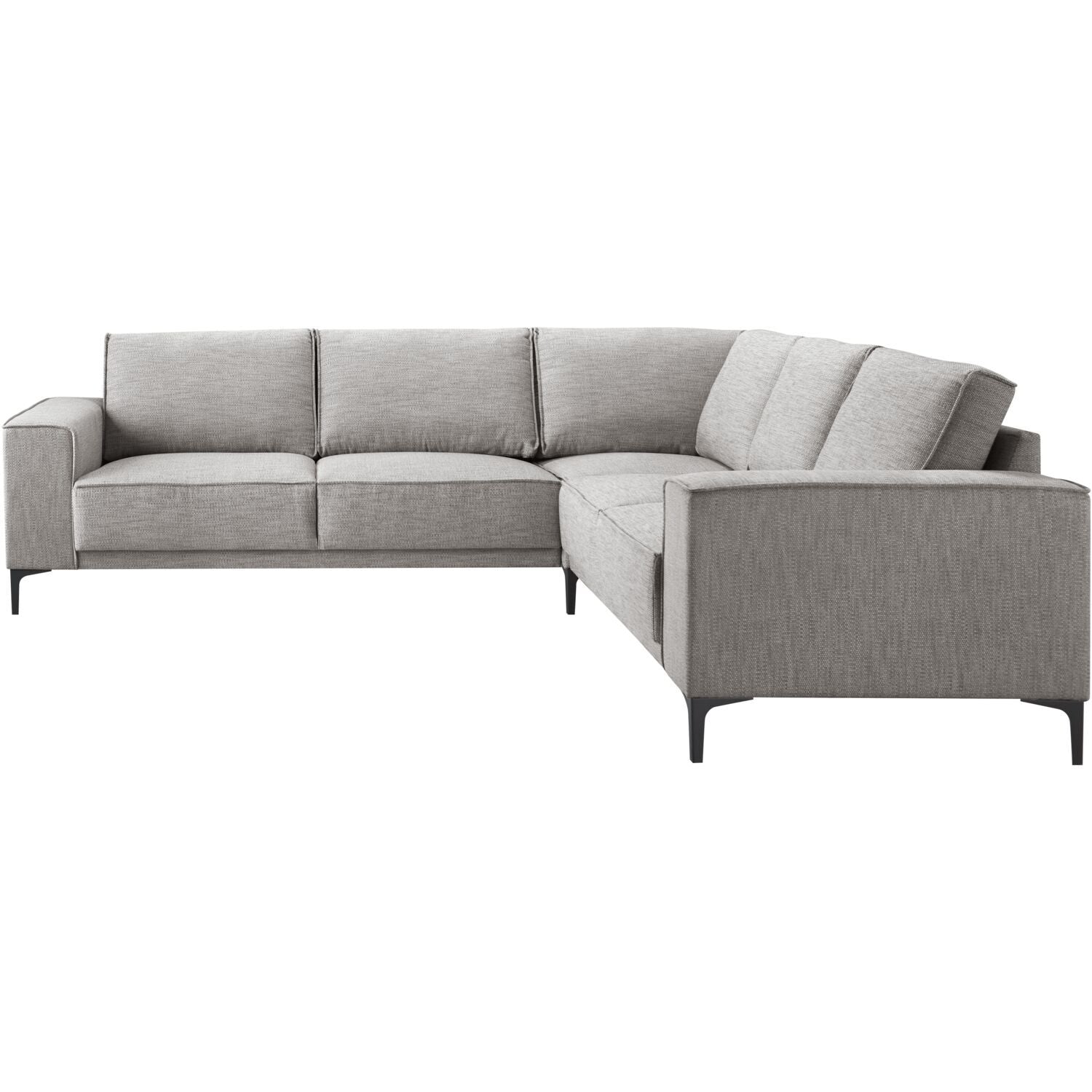 Hoekbank rechts Calira grijs basic comfort