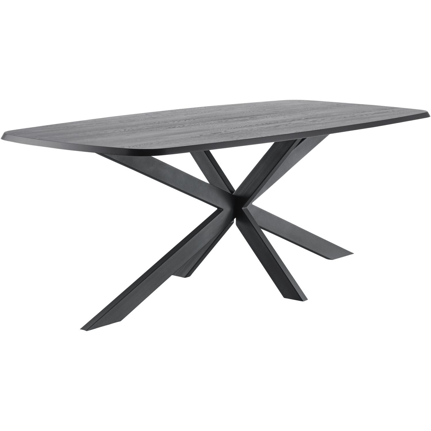 Eettafel Walden zwart eikenhout 220x110 cm Deens ovaal