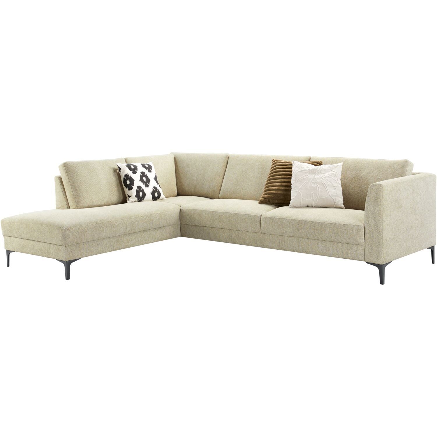 Hoekbank links Gulnare beige premium comfort