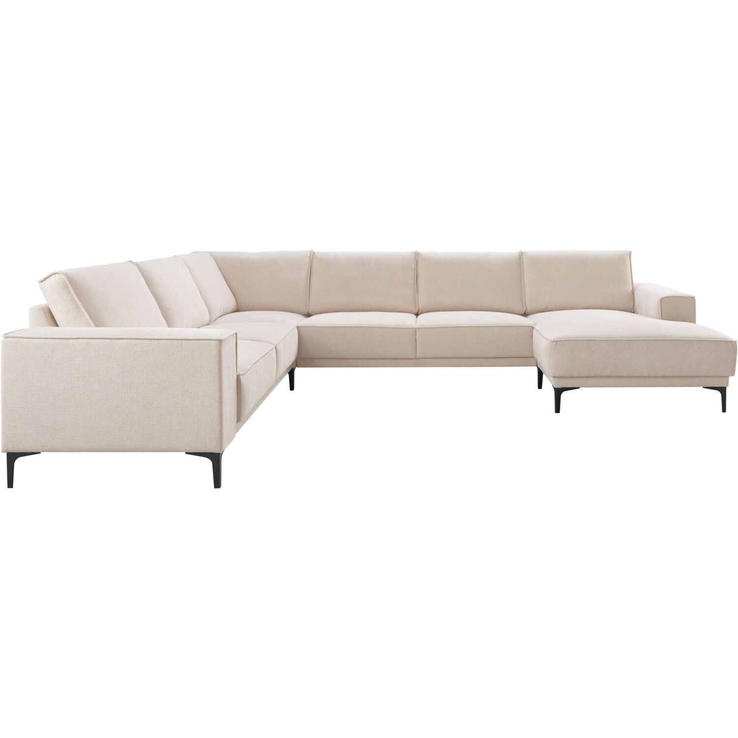 Hoekbank links Calira beige premium comfort