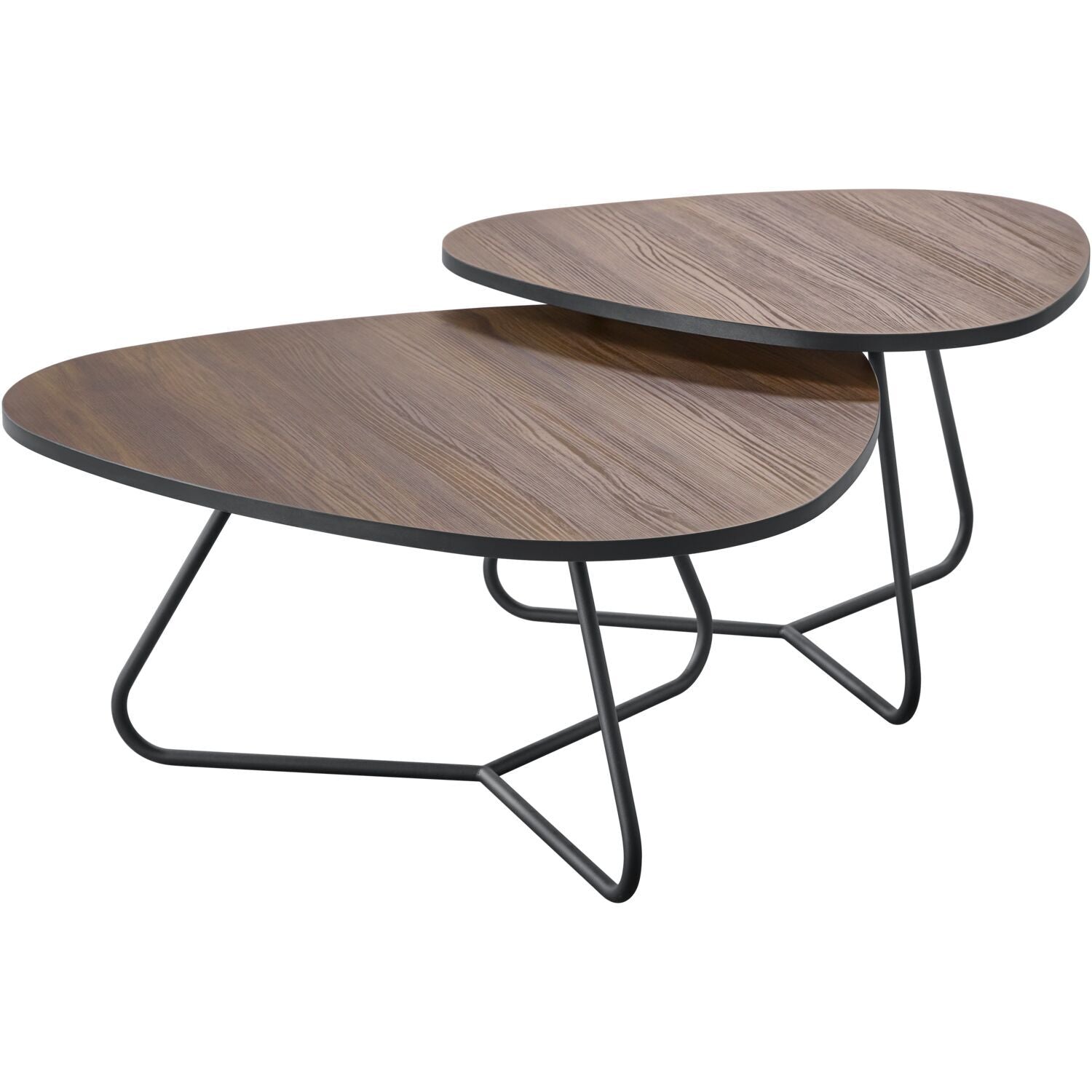 Salontafelset Budrio 71 en 86 cm organisch