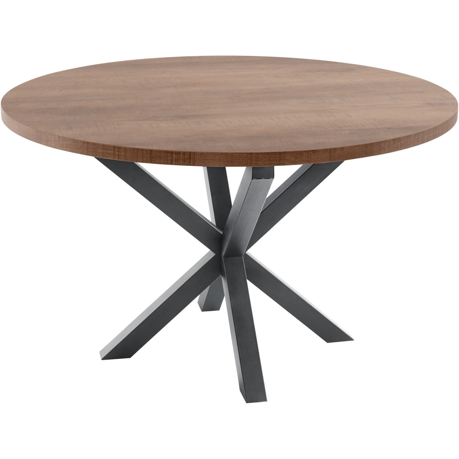 Eettafel Caltana 130 cm donkerbruin rond