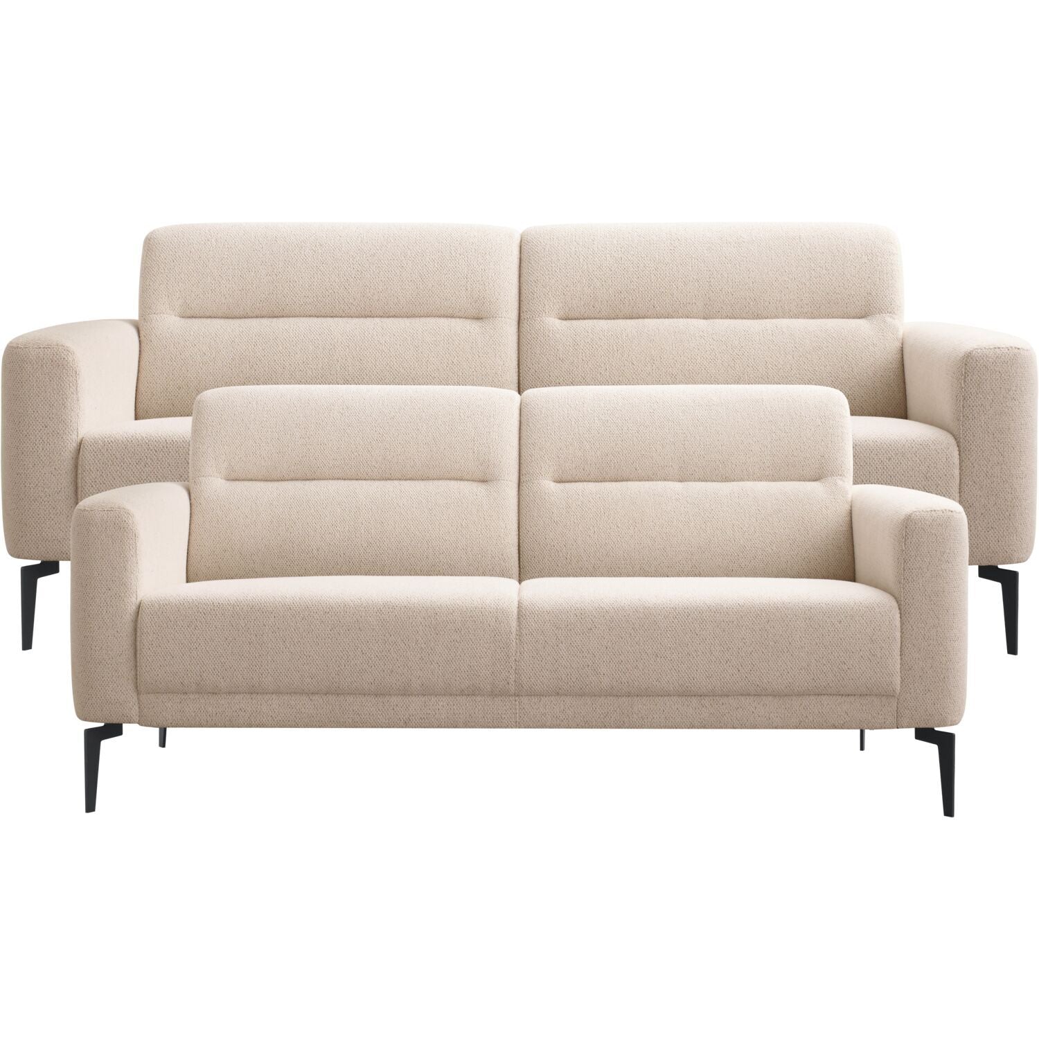 Bankstel 3+2,5 zitsbank Heria beige basic comfort