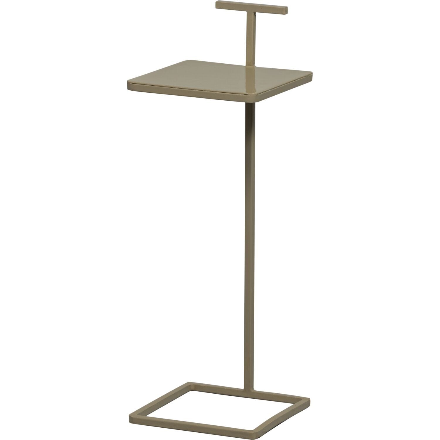 Bijzettafel Drenia beige 22 cm vierkant