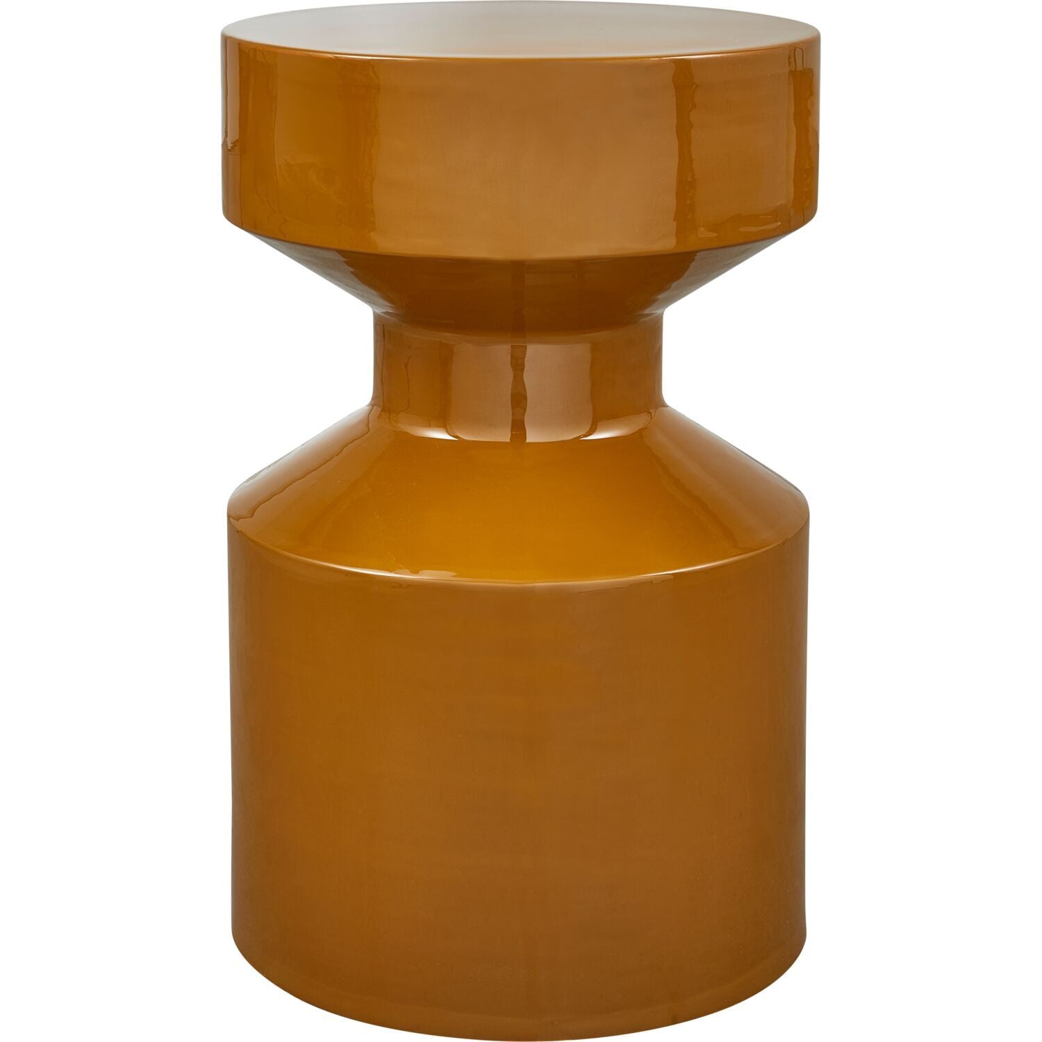 Bijzettafel Buso geel 30 cm rond