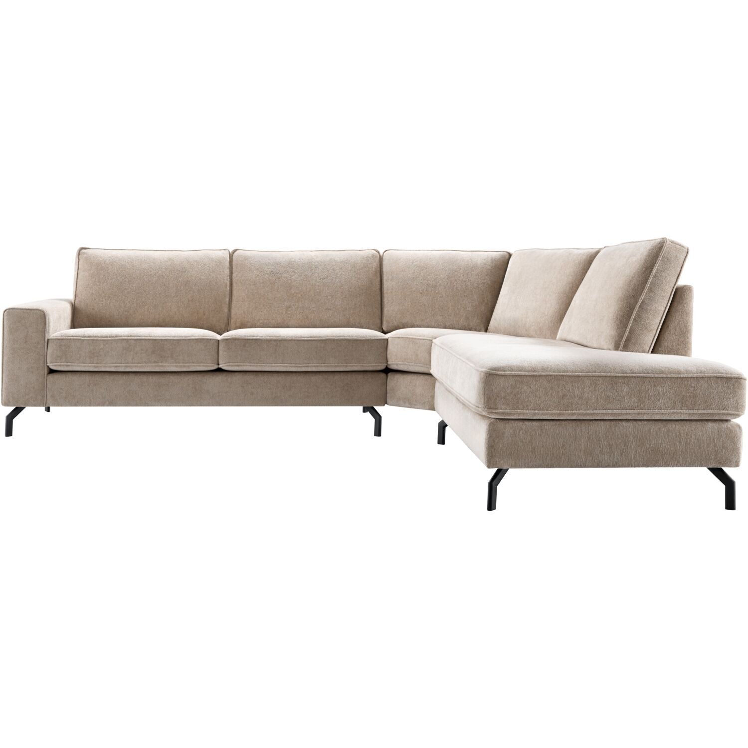 Hoekbank rechts Totham taupe excellent comfort