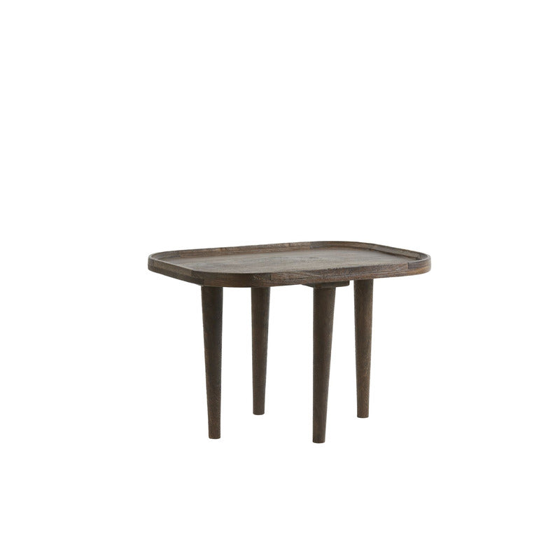 Bijzettafel Mazabe small mat roodbruin