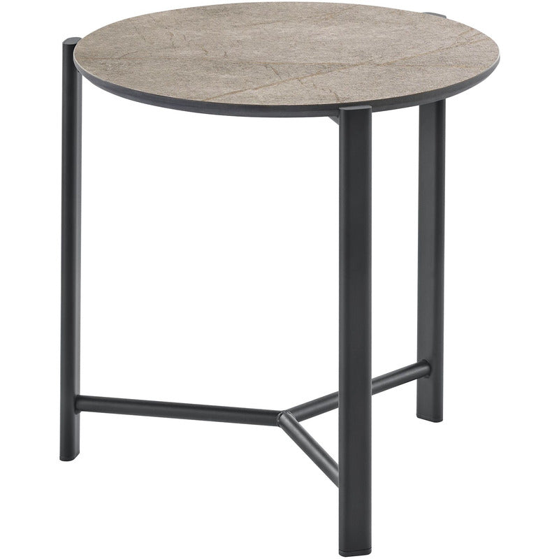 Salontafel Montona HPL brons rond 40cm