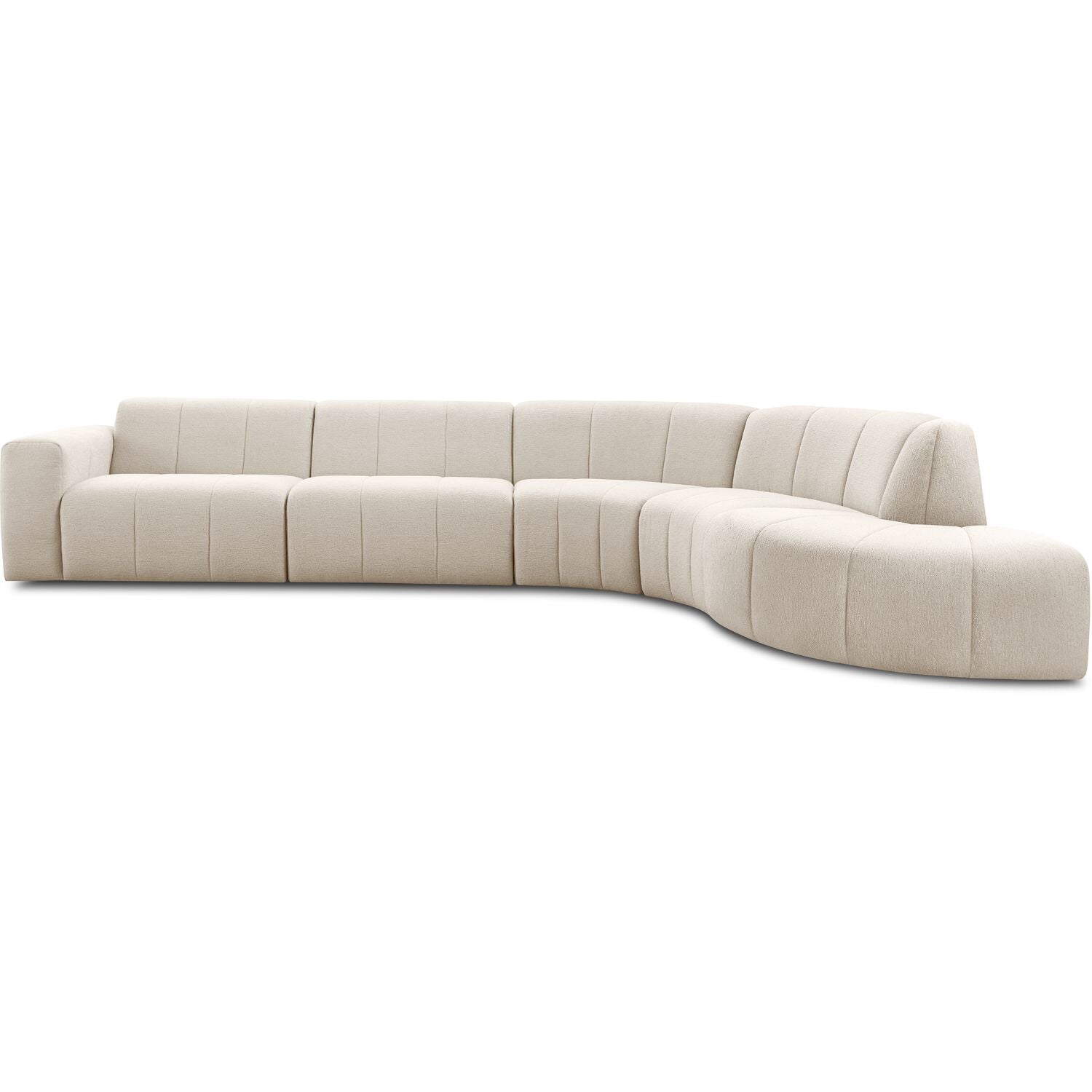 Elementenbank rechts Lurnio afgerond beige