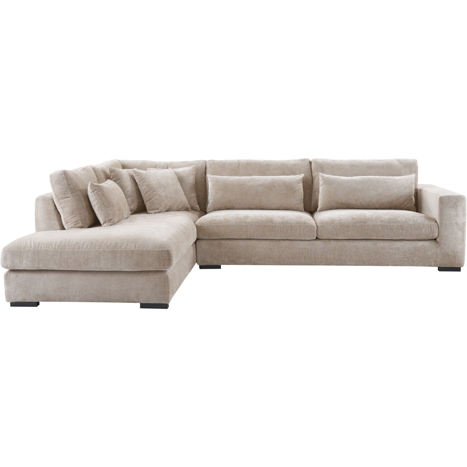 Hoekbank links Comiso taupe