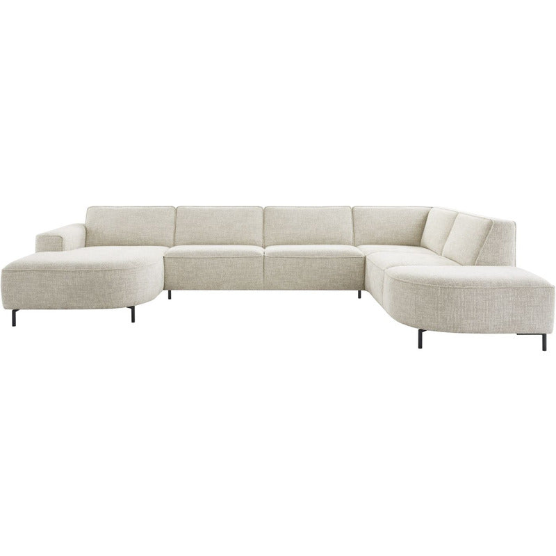 Hoekbank rechts Carolina memory HR zitting beige