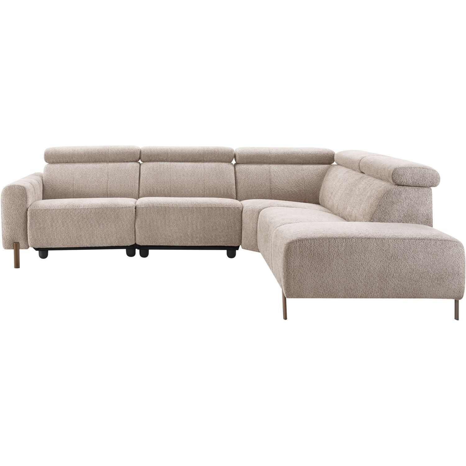 Hoekbank rechts met relax Nardio taupe