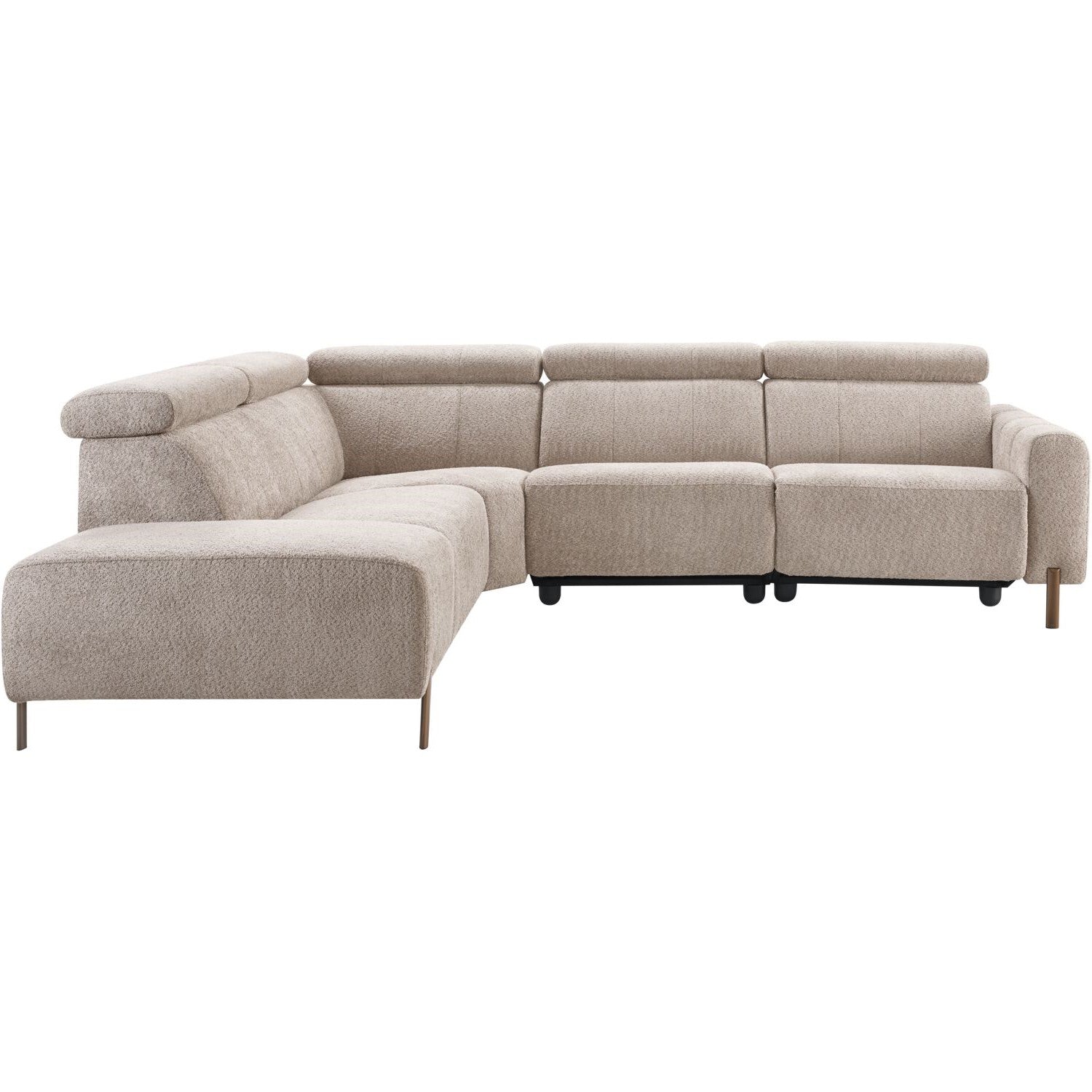 Hoekbank links met relax Nardio taupe