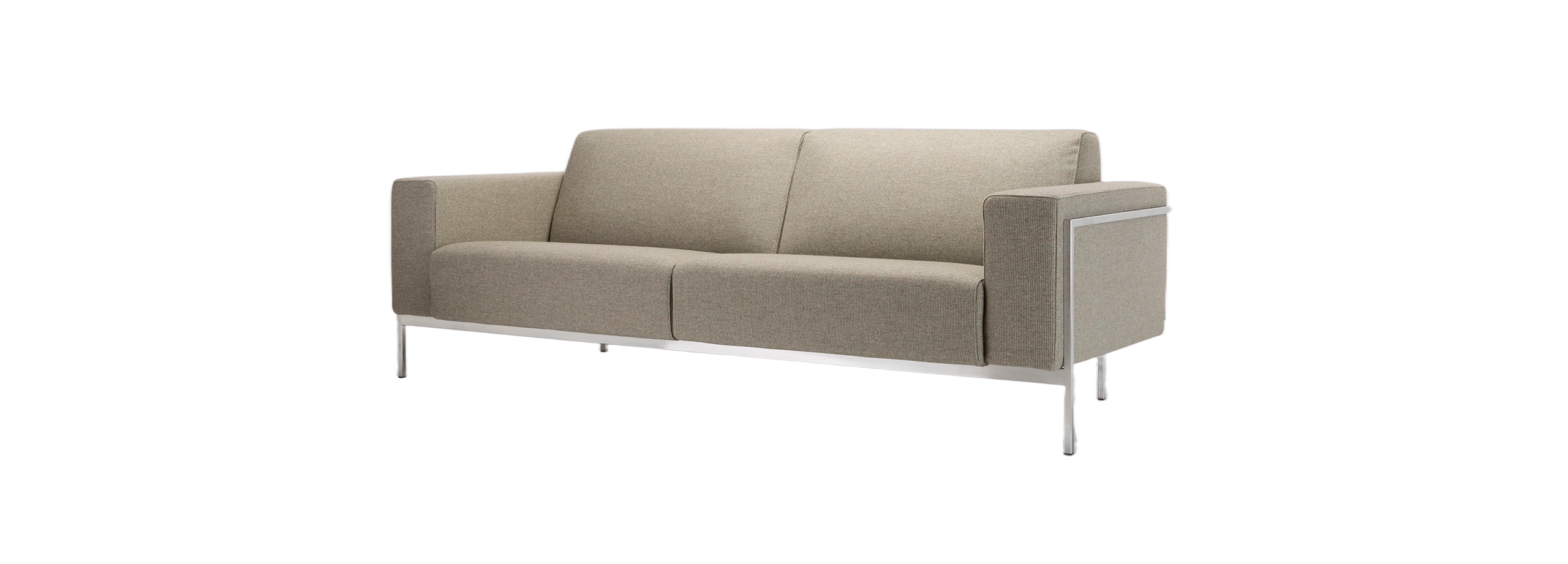 Forum bank met chroom frame