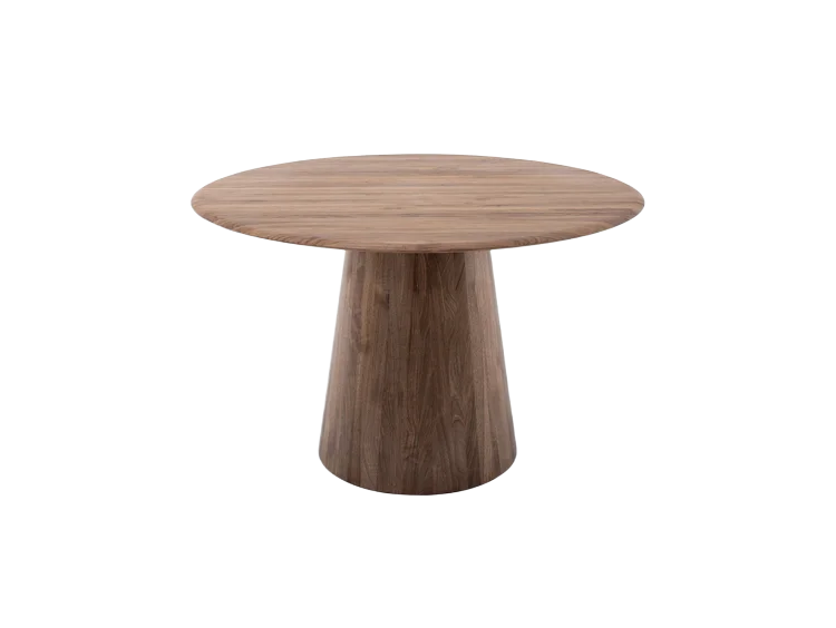 Mushroom Round Table - Walnut