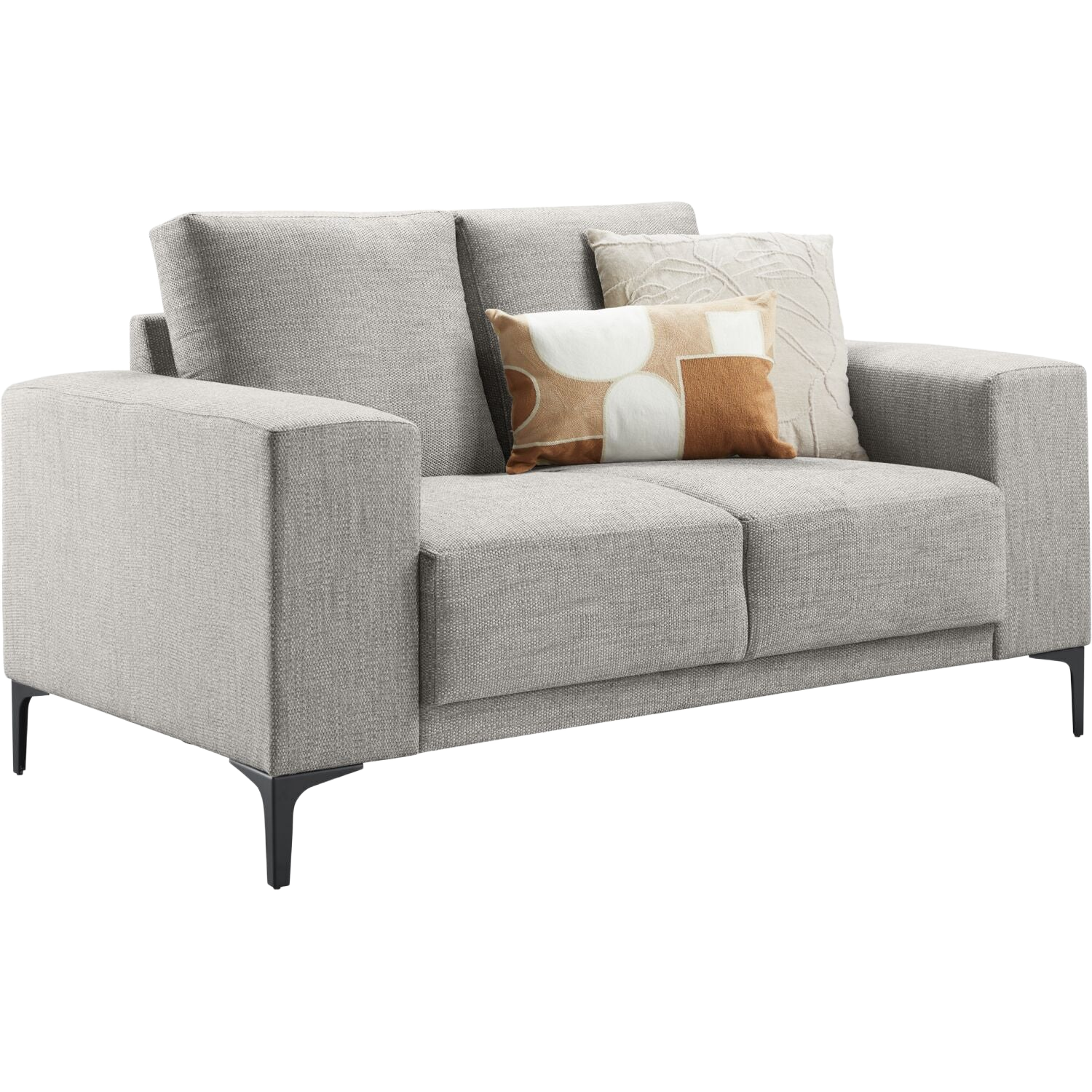 2-zitsbank Clanton grijs premium comfort