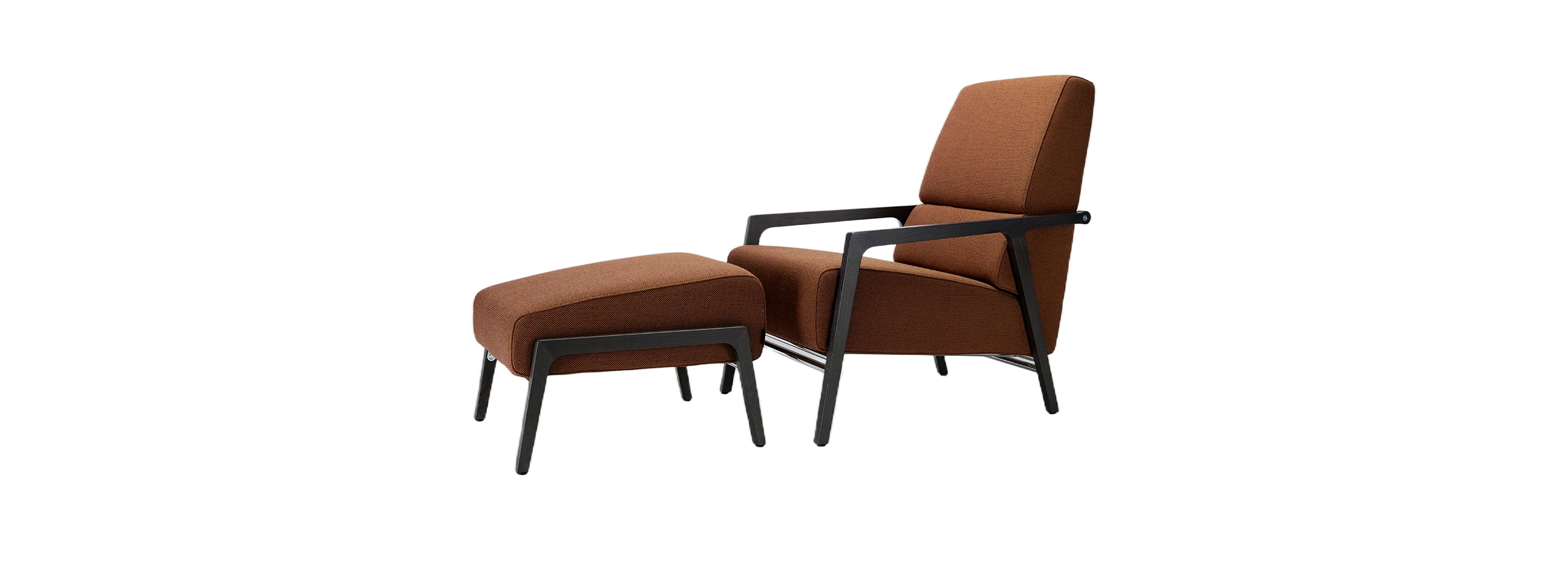 Splinter hoge rug met hocker