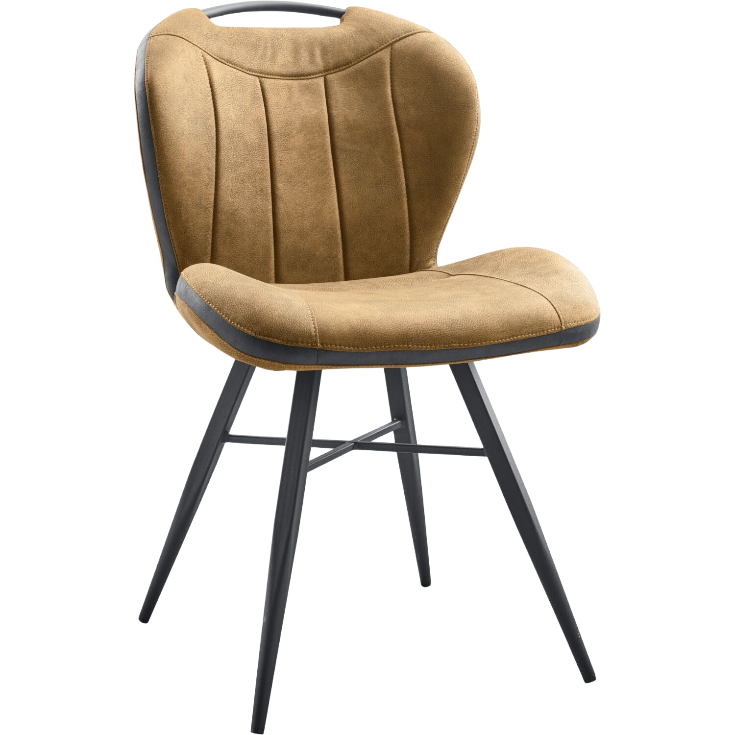Eetkamerstoel Tantini microvezel cognac